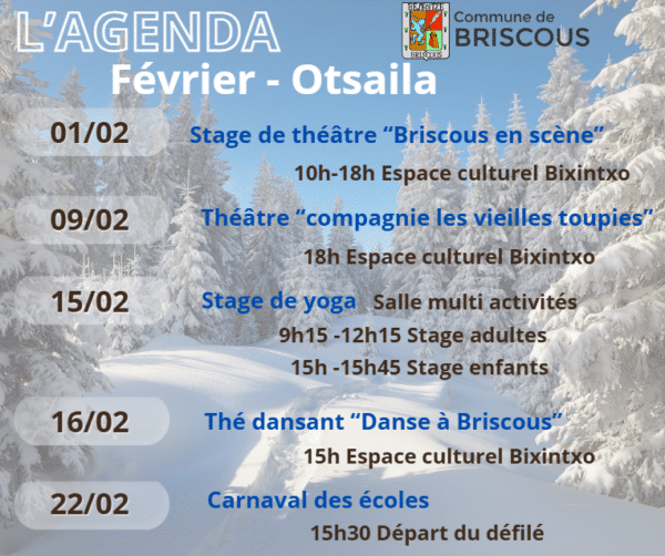 Agenda février