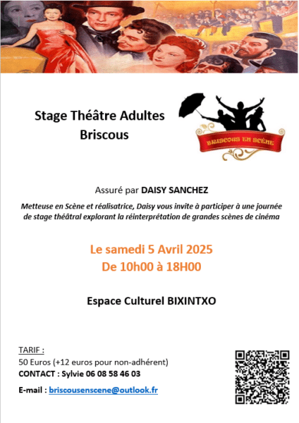 Stage de théâtre Adultes